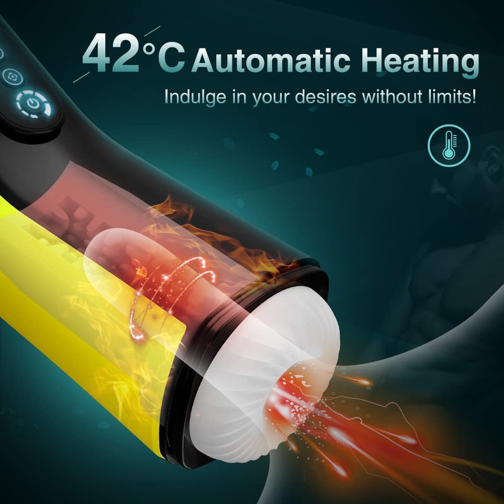 42°C Intelligent Heating Automatic Male Masturbator Sucking Toys